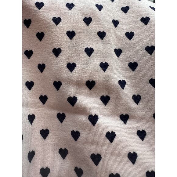 EGG by Susan Lazar Baby 6 Months Sleeveless Ruffled Romper Pink w/Hearts - Picture 3 of 4